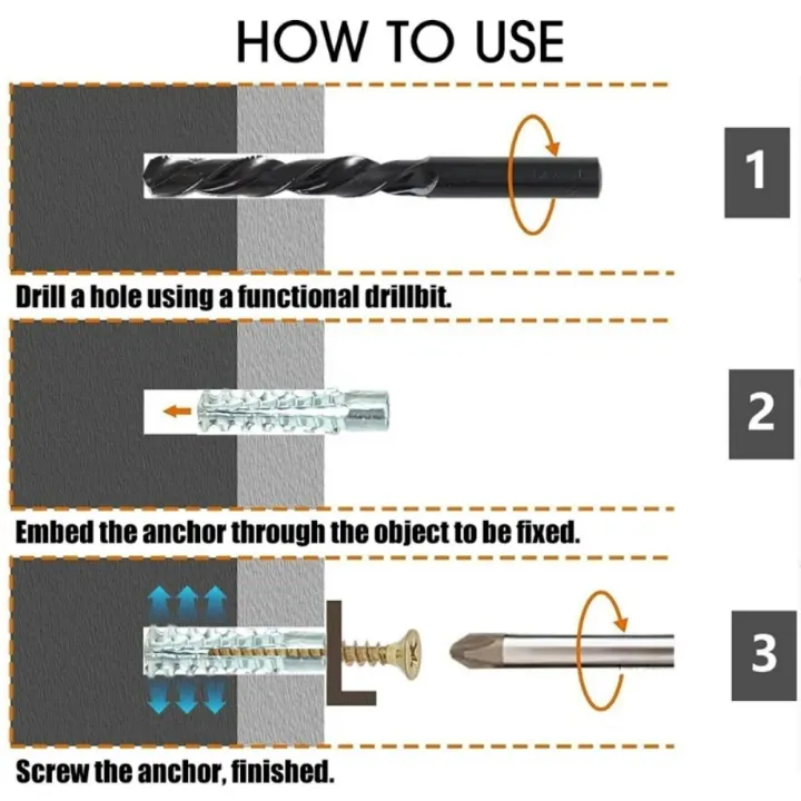 10/500%20Set%20Expansion%20Pipe%20with%20Screw%20Self%20Tapping%20Screw%20Drilling%20Plug%20Expansion%20Bolt%20Tools%20for%20Hollow%20Walls%20Tile%20Drywall%20Anchors%20-%20Image%204
