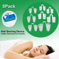 8/2 PCS Anti Snoring Breathe Easy Sleep Nose Clip Snore Stopper Aid Nasal Dilators Device Congestion Aid No Strips Cones. 