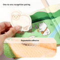 Children's tear book baby cloth book toy picture matching can tear paste repeatedly tear paste cloth art.