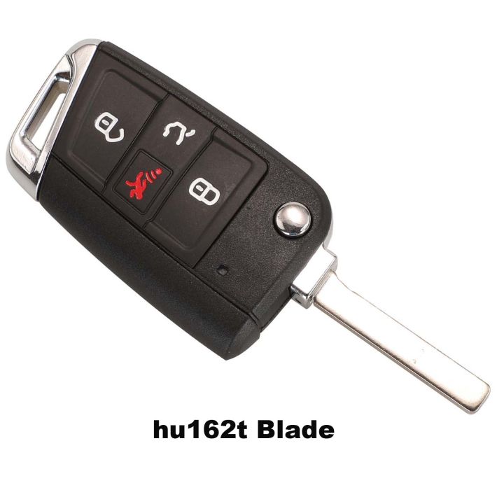 jingyuqin%204%20Buttons%20Flid%20Folding%20Car%20Key%20Fob%20Shell%20For%20VW%20Polo%202016%202017%20Golf%207%20MK7%20For%20Skoda%20Octavia%20Combi%20A7%20Case%20Blank%20-%20Image%203