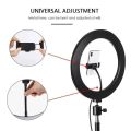 LED Ring Light  Tripod Stand 26CM/10 Inch LED Selfie Ring Light Studio Photography Photo Ring Fill Light For Smartphone. 