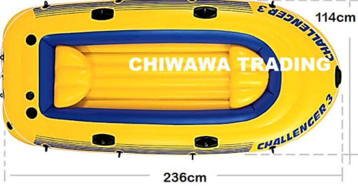 Intex Challenger 2 Inflatable Boat Set for 2 Persons with Pump & Oars ...