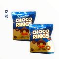 CHOCO RINGS Biscuits Coated With indulging Chocolate ( 1 Box in 12 pc). 