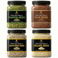 PCOS Seed Cycling Kit (400g Bundle) - Pumpkin, Sunflower, Flax & Sesame Seeds (100g Each) for Hormonal Balance & Irregular Periods. 