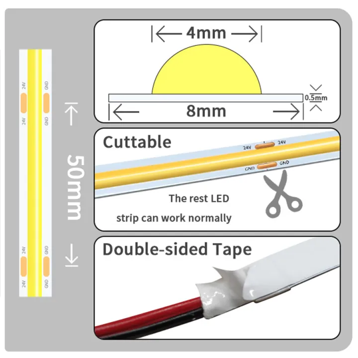 COB%20LED%20Strip%20Lights%2012V%2024V%2010M%205M%203M%202M%201M%20320LEDs/M%20High%20Density%20Flexible%20LED%20Tape%203000K%204500K%206500K%20Kitchen%20Room%20Decor%208mm%20-%20Image%207