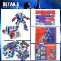 Super Warrior Optimus Prime – 413PCS Transforming Robot Building Blocks Set | 2-in-1 Creative Construction Kit for Kids | Buildable Robot and Truck Toy with Manual | STEM Educational Toy Gift for Boys & Girls Age 6+. 