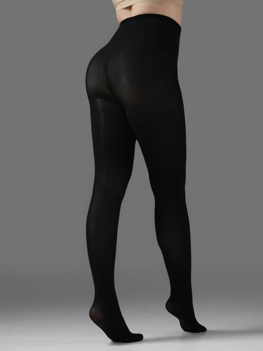 Women's%20%20Comfortable%20Black%20Large%20Size%20Elastic%20Thin%20Pantyhose%20Single%20Pack%20-%20Soft%20Stretchy%20Leggings%20for%20Plus%20Size%20Ladies%20-%20Image%206