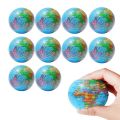 2Pcs Mini Earth Stress Balls Toy Finger Exercise PU Globe Squeezable Balls Educational Foam Sport Ball Decompression . 