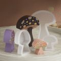 3D Circle Mushroom Candle Silicone Mold DIY Gypsum Concrete Ornament Handmade Festival Decoration Resin Mold Handicrafts Casting. 
