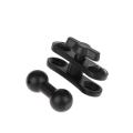 Alloy 17mm Ball Mount Extension Adapter Rotation Extension Rod For Car Air Vent Dashboard Phone Holder Accessories. 