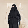 Glam Touch Premium ABRU 3 Layer Hijab Niqab Set.