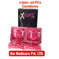 XFORCE Pink Dotted & Banana Flavoured Condoms - 10 Pcs (Pack of 1) - Special Grade Natural Latex for Enhanced Pleasure & Protection | banana flavored. 