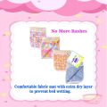 New Born Baby Plastic Waterproof Sheets Mats (Multi Colour)Big Size. 