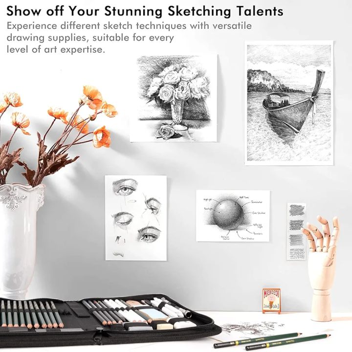 Professional%20Art%20Set,%2042%20PCS%20Drawing%20and%20Sketching%20Set-%20Drawing,%20Sketching%20and%20Charcoal%20Pencils.%20Kneaded%20Eraser%20Included.%20Art%20Kit%20for%20Beginners,%20Teens%20and%20Adults%20-%20Image%204
