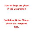 Paper Plates rectangular Foil coated | Disposable Paper Plates / Trays | Large Medium And Small sizes. 