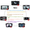 Moonet Car USB AUX Input Adapter Radio Changer for Toyota Avensis RAV4 Auris Corolla Yaris Camry (Non Navi or DVD. 