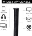 5/1M Braided Cable Sleeve PET Nylon Wrapping Cable Casing Cable Sleeves Wire for Desk PC TV Wire Protector Cable Wrap Cover. 