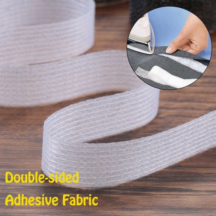 50 meters Double-sided Wonder Web Iron On Hemming Tape adhesive fabric Roll Clothes Sewing Turn up Hem