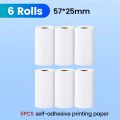 Olaf 57 * 25mm 3pcs High-definition Printing Paper White Children's Camera Printer Replacement Accessories Mini Error Printer. 