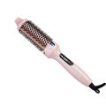 Hot Sale Portable Ionic Straightening Hair Curler Round Brush Hair Styling Tool Electric Infrared Heated Comb Hair Styling Brush. 