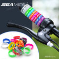 SEAMETAL 30mm Motorcycle Handlebar Covers Anti Slip O-Rings Silicone Handle Grip Cover Electric Bike Handle Anti-skid Ring.