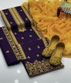 Lawn Cotton 3pc Suits - Embroidery- Same Matching Khussa. 