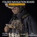 Tactical MOLLE Folding Navigation Board Airsoft Map Case Admin Panel Mobile Phone Holder for Screen Size 4.7-6.7in Top Quality. 
