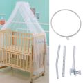 Adjustable Mosquito Net Stand Holder Clip-on Baby Bed Mosquito Net Mounting Support Ring Rack Stand Set. 