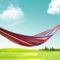 Quality hammock/duyan with rope,for baby/beach,camping,hiking,bed,rest,blue,red,indoor,outdoor. 