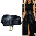 Plus Size Black Corset Belt Female Waist Belts For Women Luxury Elastic Wide Stretch Cummerbunds D Letter Coat Dress Waistband. 