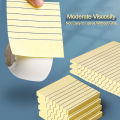 200sheets Line Sticky Notes 4 Colors Portable Student Note Marker Writing Sticky Notes Self-Adhesive Easy To Apply Notepad. 