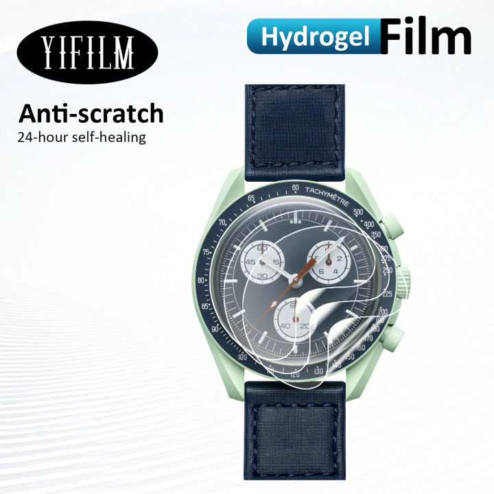 3Pcs Full Coverage Film For Swatch Co Branded Watch Screen Protector For Bioceramic MoonSwatch SO33 Soft TPU Hydrogel Film