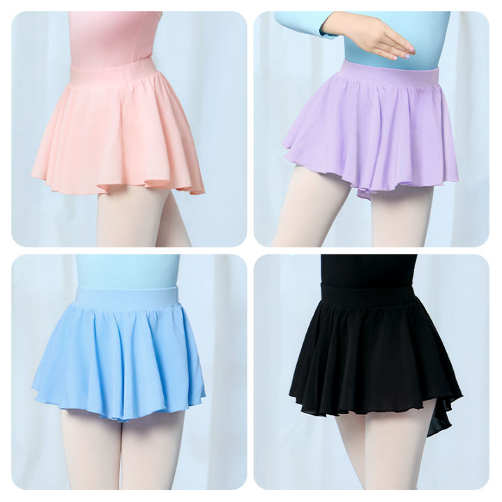 Girls%20Black%20Ballet%20Skirt%20Pull%20On%20Dance%20Skirt%20Toddler%20Dance%20Chiffon%20Skirt%20Elastic%20Waistband%20Skirts%20Pink%20Short%20Skirt%20Ballerina%20-%20Image%204