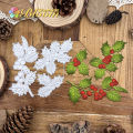 Original Lovely Christmas Leaves Branches Metal Cutting Dies Scrapbooking Decorative Embossing.