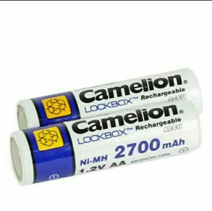 Camelion rechargeable battery cell lockbox 2700 mah