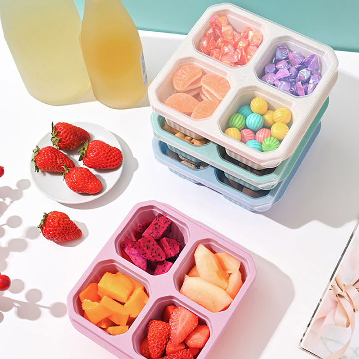4%20Grid%20Snack%20Containers%20Reusable%20Meal%20Prep%20Lunch%20Containers%20Portable%20For%20Kids%20And%20Adults%20Home%20Snack%20Storage%20Bottles%20Kitchen%20Tool%20-%20Image%202