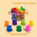 Screw Building Blocks Toy Creative Block Mosaic Puzzle Toys for Children Plastic Insert Blocks Nut Shape Educational Toy. 