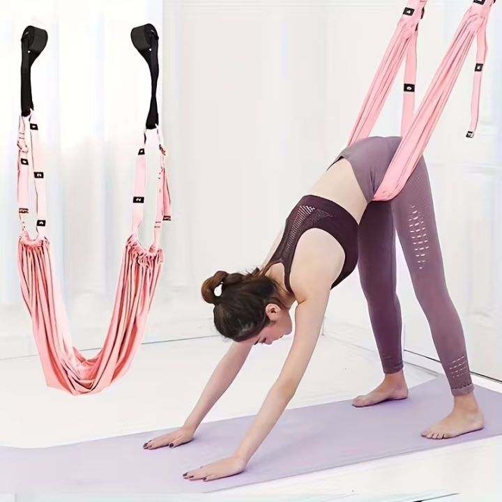 Yoga%20Stretch%20Strap%20Aerial%20Pilates%20Fitness%20Training%20Band%20Women%20Hammock%20Stretch%20Trainer%20with%20Door%20Anchor%20Gym%20Belt%20for%20Home%20Gym%20Use%20-%20Image%202
