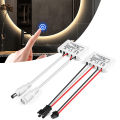 DC12V-24V 60W Bathroom Mirror LED Light Dimmer Switch CCT Adjustable Touch Sensor Switch For Makeup Mirror Light Backlight Decor. 