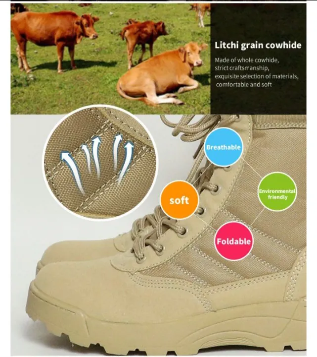 Tactical%20Boots%20Combat%20Swat%20and%20Tactical%20Shoes%20Camel%20/%20Khaki%20Long%20Shoes,%20Swat%20Original%20Hiking,%20army%20long%20Duty%20Boot%20-%20Image%206