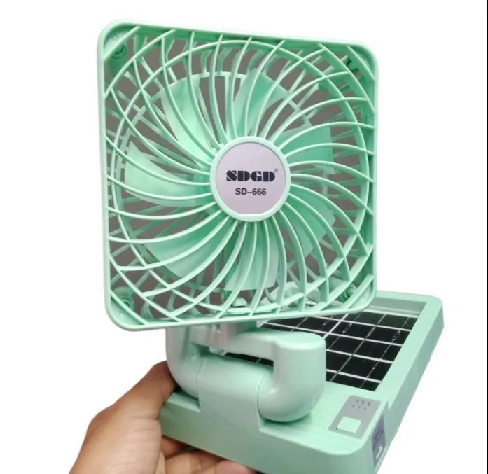 Solar folding charge fan Automatic rechargeable table fan Car ...