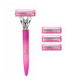 Women's Body Hair Bikini 3-layer Safety Razor Blade, Stainless Steel Safety Hair Removal, Hair Removal Razor Replaceable Head. 