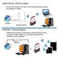 Mini USB Wireless Receiver Dongle Network Card External RTL8188 WiFi 6 Adapter 802.11n Antenna 150Mbps For PC Computer Laptops.