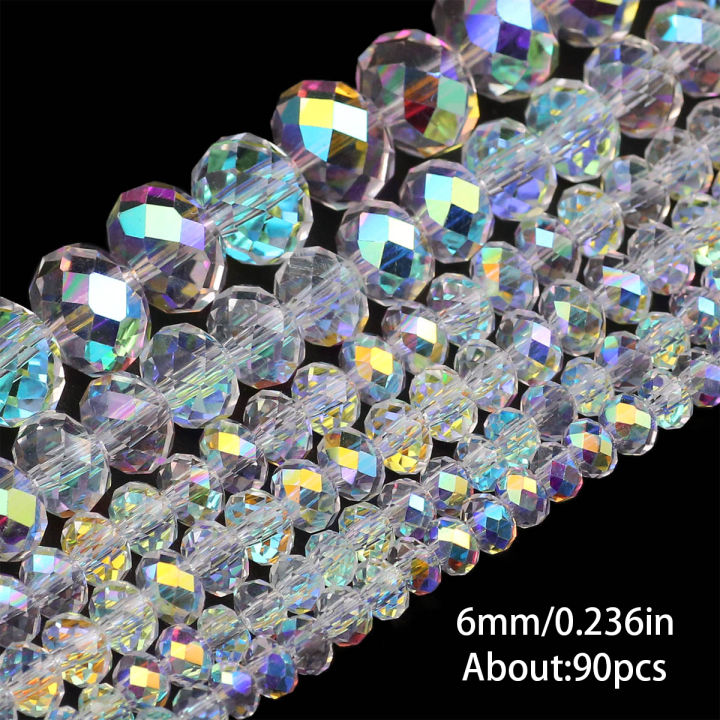 Austrian%20Crystal%20White%20AB%20Glass%20Beads%203/4/6/8Mm%20Transparent%20With%20Hole%20Loose%20Beads%20For%20Diy%20Jewelry%20Making%20Bracelet%20Craft%20Supplies%20-%20Image%207