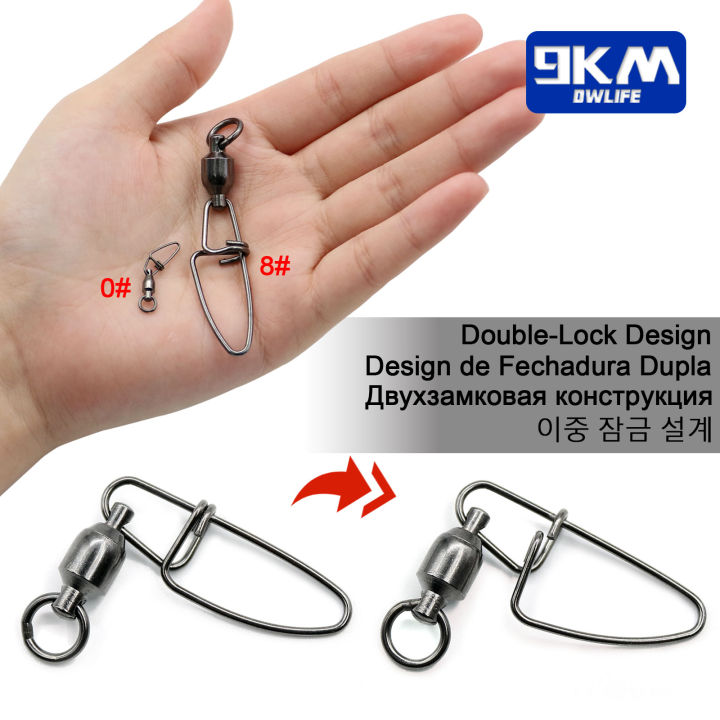 Fishing%20Snap%20Swivels%2020~100Pcs%20Ball%20Bearing%20Swivels%20Fishing%20Connector%20Stainless%20Steel%20Lure%20Clip%20Cross%20Lock%20Snap%20Accessories%20#0-8%20-%20Image%205