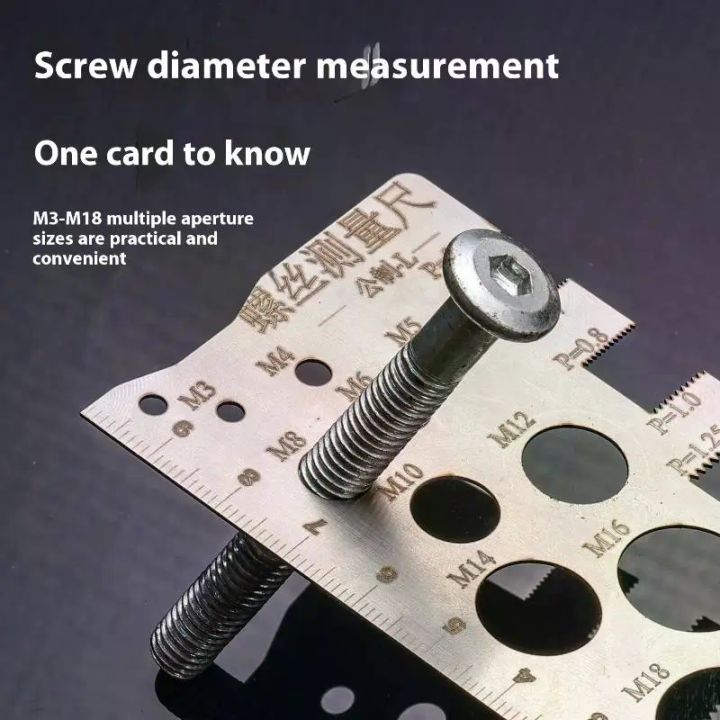 Gauge Angle Model Measuring Screw Thread Pitch Gauge Ruler Measuring ...