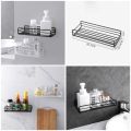 Organizer basket bathroom & kitchen Rack,Wall Mounted Kitchen Organizer, Kitchen Bathroom Accessories,Bathroom Organizer & Shelf. 