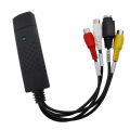 USB2.0 Audio Video Capture Card TV Tuner VHS To DVD Video Capture Converter For Win7/8/XP/Vista with USB Cable.