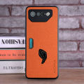 Textile Leather Case for ROG Phone 7 6 Soft TPU with Back Hard PC Material Protection Cover.