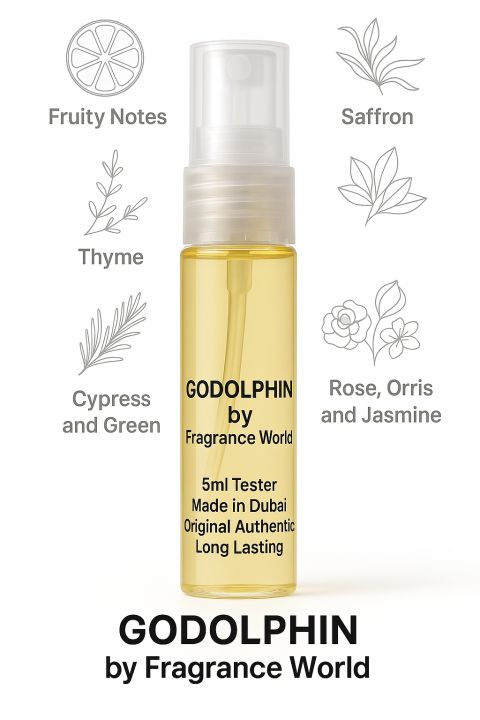 5ml Godolphin tester by fragrance world inspired of pdm & Tuscon leather made in dubai for Man's